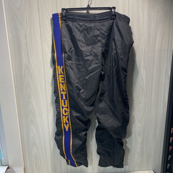 Vtg Track Pants Kentucky Wildcat Nylon Windbreaker Leg Zip Medium - Picture 1 of 8
